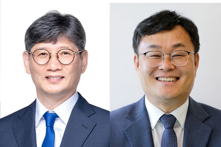 왼쪽부터 최훈식, 장영수 장수군수 후보/뉴스1