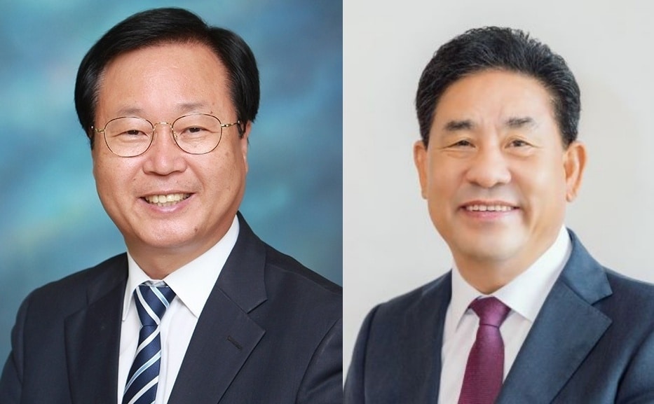 왼쪽부터 유희태·국영석 완주군수 후보/뉴스1