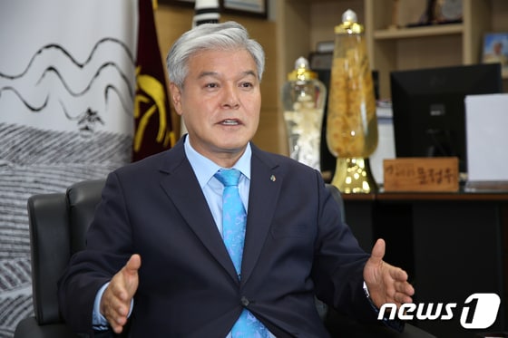  더불어민주당 문정우 금산군수 후보. / 뉴스1