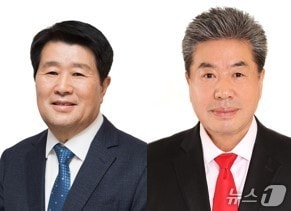 인천 계양구청장 선거에 출마한 더불어민주당 박형우·국민의힘 이병택 후보
