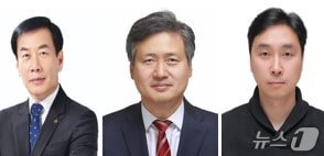 (왼쪽부터)인천 서구청장 선거에 출마한 더불어민주당 구재용·국민의힘 강범석·무소속 김용섭 후보