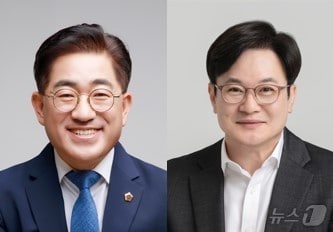 (사진왼쪽부터) 경기 김포시장 선거에 출마한 더불어민주당 이기형·국민의힘 김병수 후보