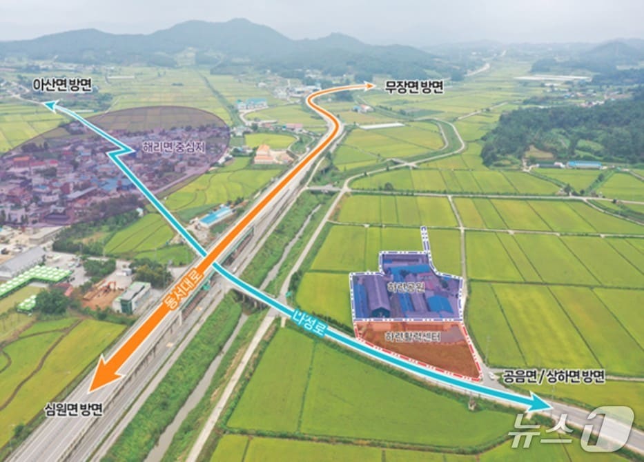 농림축산식품부 농촌공간정비 공모사업에 선정된 전북 고창군 해리면 하련지구.(고창군 제공. 재판매 및 DB금지)