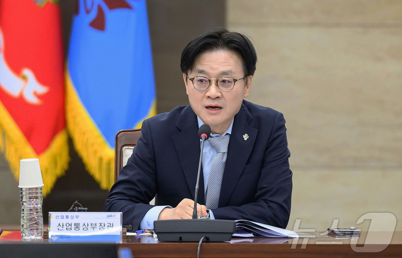 김정관 산업통상부 장관이 4일 서울 용산구 국방부 대회의실에서 열린 제12회 방위산업발전협의회에서 모두발언을 하고 있다. (산업통상부 제공. 재판매 및 DB 금지) 2026.6.4 ⓒ 뉴스1
