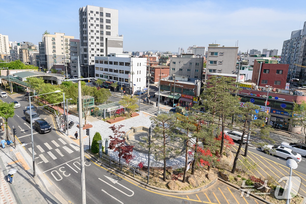 으뜸가로공원 '사이정원' 조성 모습.(양천구 제공)