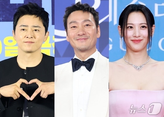 (왼쪽부터) 배우 조정석, 박해수, 수현 ⓒ 뉴스1 DB