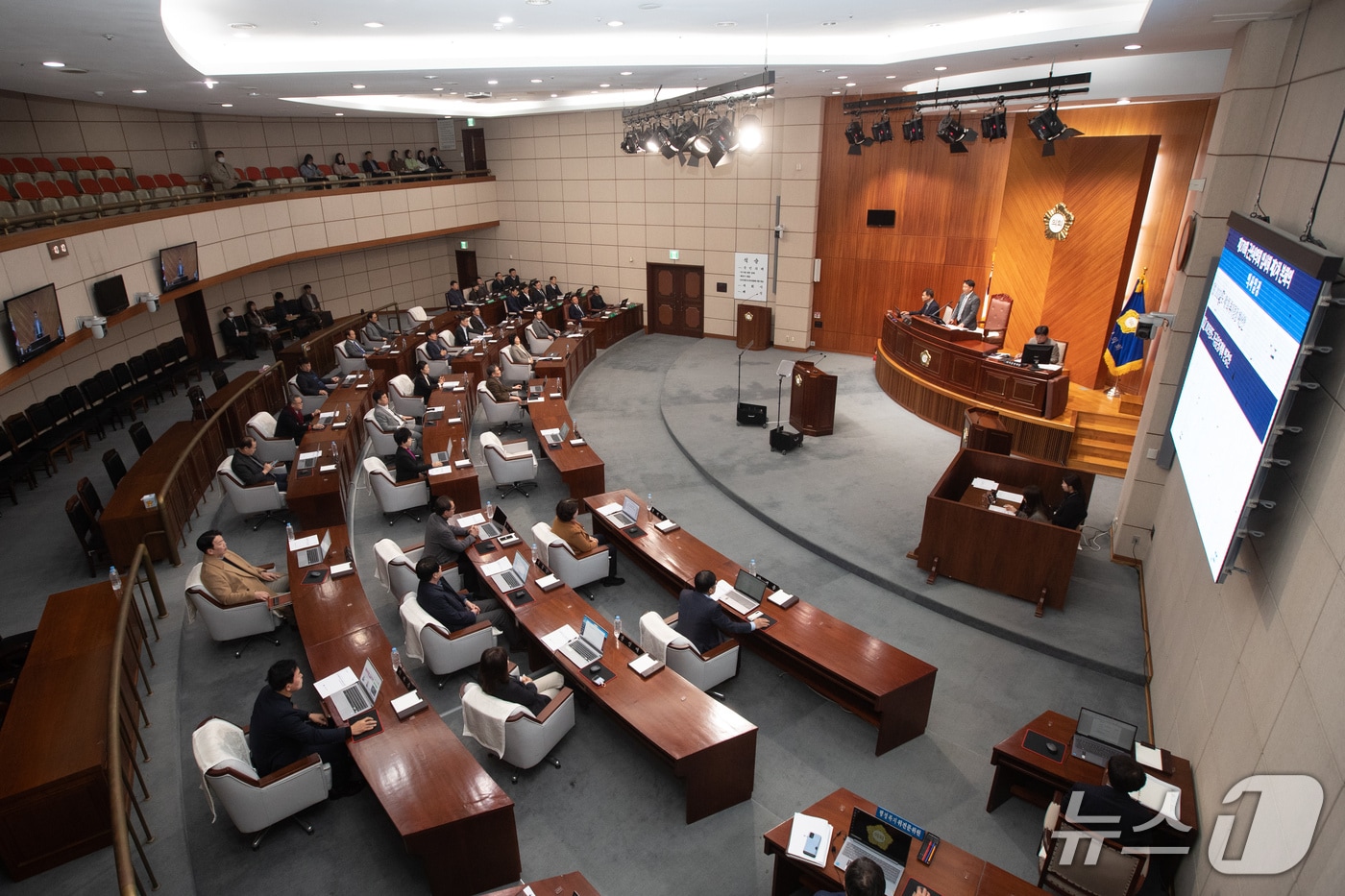 군산시의회 본회의장./뉴스1