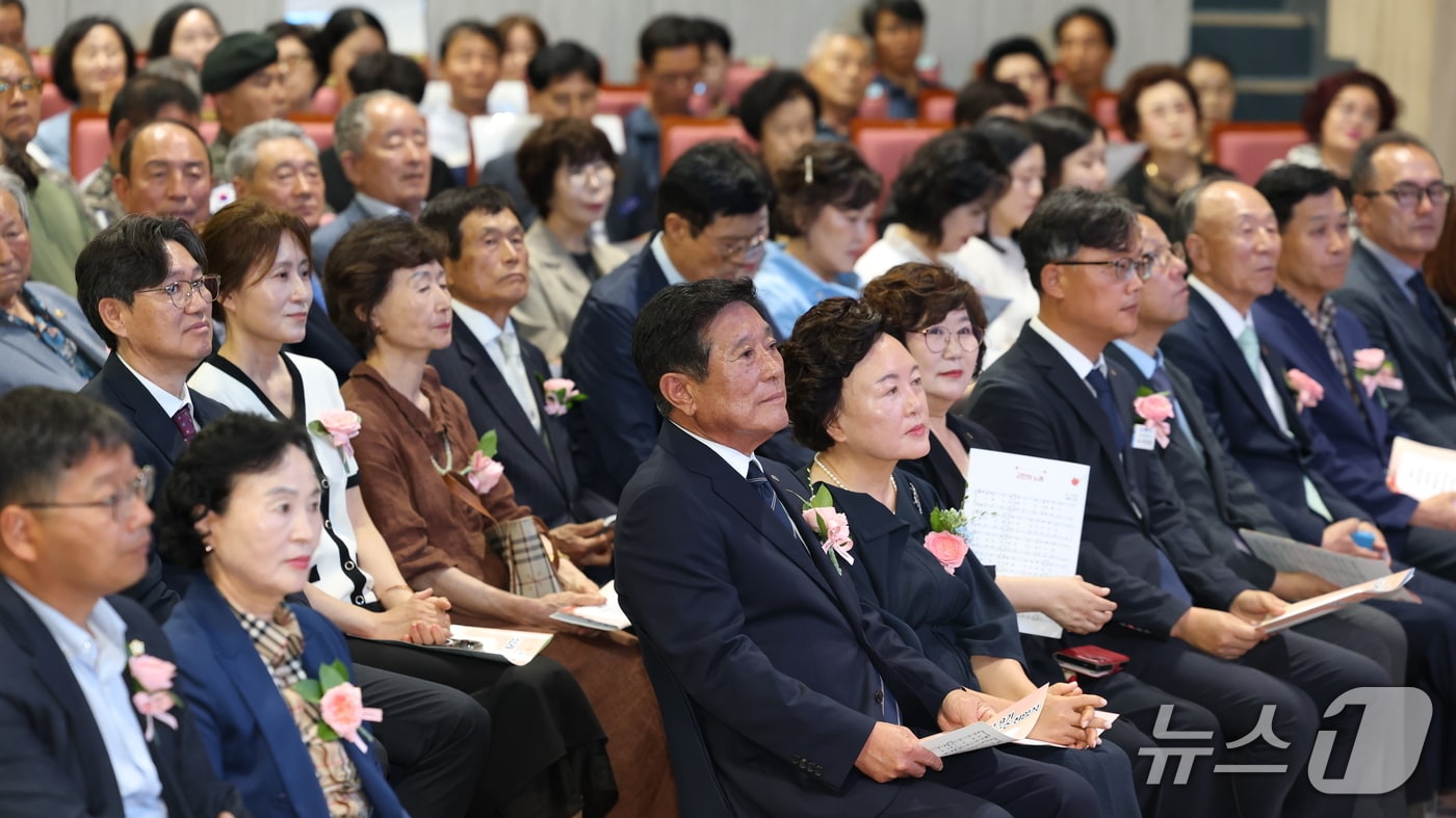 1일 조상래 전남광주통합특별시 곡성군수가 군민회관에서 취임식을 갖고 있다.(곡성군 제공) 