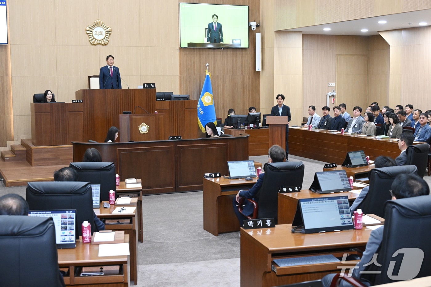 13일 울주군의회 본회의장에서 제247회 임시회 제1차 본회의가 열리고 있다. (울주군의회 제공. 재판매 및 DB 금지) /뉴스1
