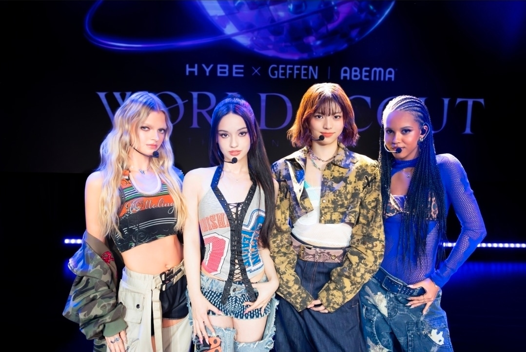 그룹 세인트 새틴 멤버 (왼쪽부터) 에밀리, 렉시, 사쿠라, 사마라 / 사진제공=하이브, 게펜레코드