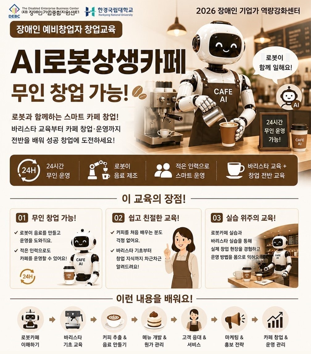 "AI 로봇카페로 창업 문턱 낮춘다"...장기종, 소자본 무인창업 제시 - 뉴스 썸네일 이미지