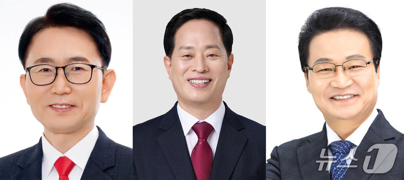 권오상 대구 서구청장(왼쪽부터), 이근수 북구청장, 김용판 달서구청장.(재판매 및 DB금지)