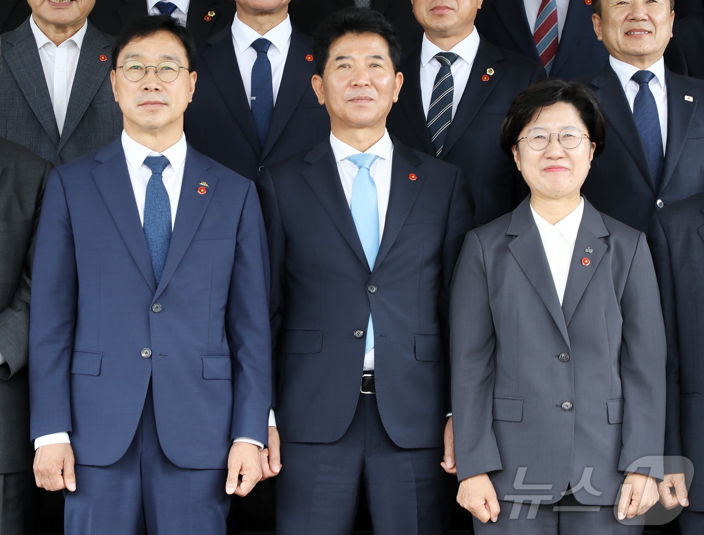(왼쪽부터) 위성곤 제주도지사와 송영훈 제주도의회 의장, 고의숙 제주도교육감. 2026.7.2 ⓒ 뉴스1 오미란 기자