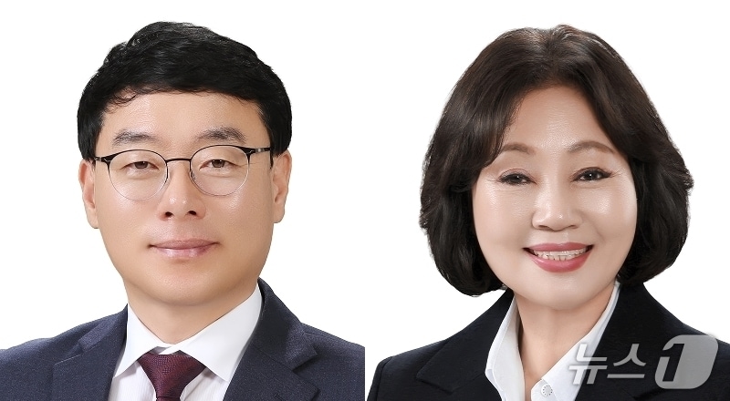 김인수 경산시의장(왼쪽)과 손말남 부의장.(경산시의회 홈페이지 갈무리)/뉴스1