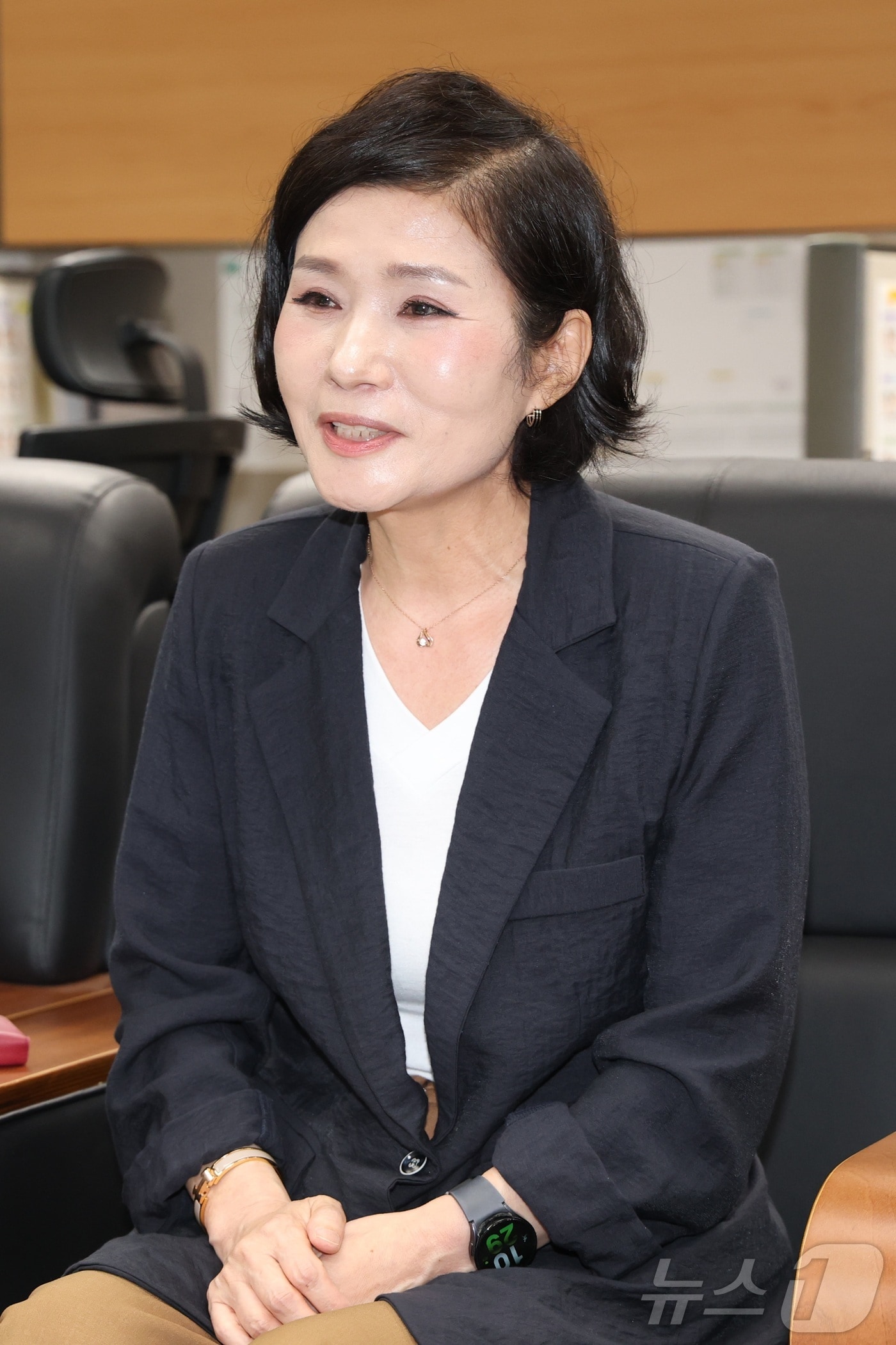 허남주 국민의힘 홍보본부 수석부본부장이 20일 전북 전주시 전북특별자치도의회 기자실에서 간담회를 열고 국민의힘 전북도당위원장 출마 의사를 밝히고 있다. ⓒ 뉴스1 유경석 기자