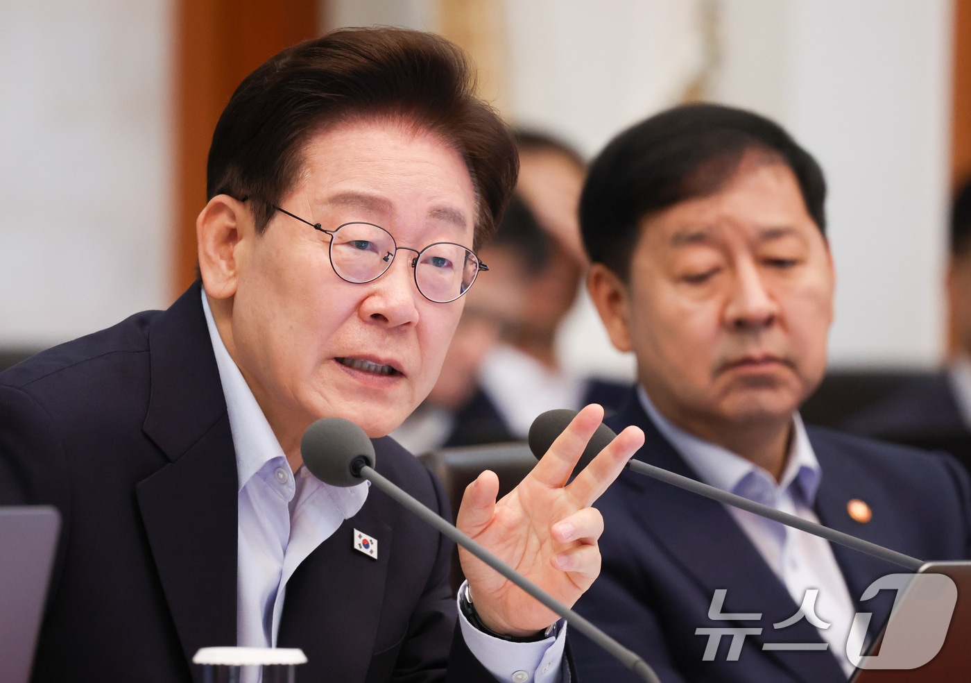 이재명 대통령이 21일 청와대에서 열린 국무회의에서 발언을 하고 있다. 2026.7.21 ⓒ 뉴스1 허경 기자