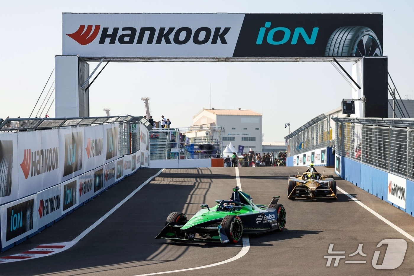 포뮬러 E 시즌 11 5라운드 도쿄 E-PRIX 경기 장면. (한국타이어 제공) 