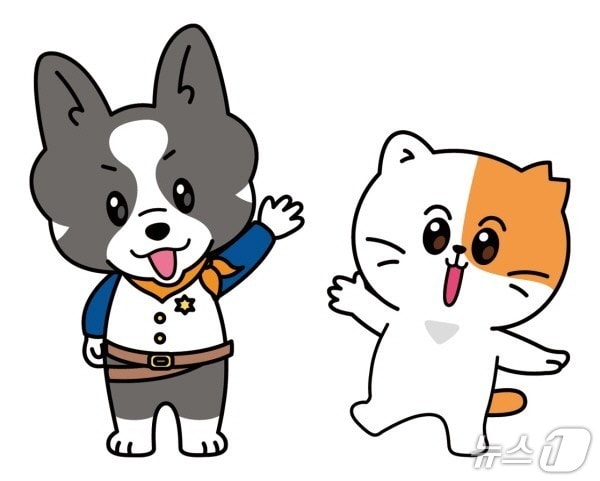 고용노동부 한국장애인고용공단 대표 캐릭터 ‘장고와 고용이’ ⓒ 뉴스1