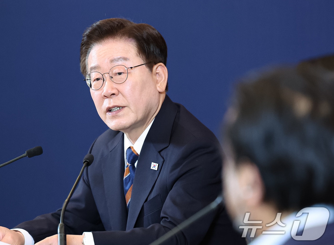 이재명 대통령이 25일(현지시간) 미국 샌프란시스코 한 호텔에서 열린 실리콘밸리 벤처투자 밋업에서 발언을 하고 있다. 2026.7.26 ⓒ 뉴스1 허경 기자
