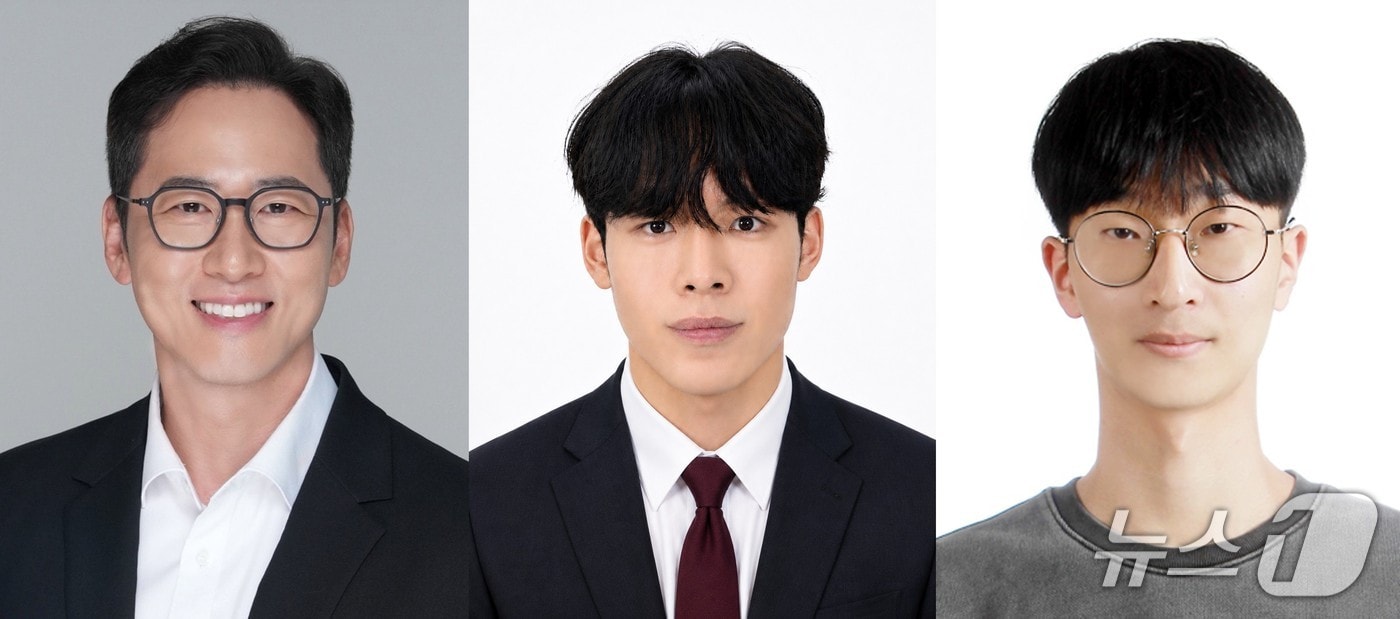 왼쪽부터 변영재 교수, 신성민 연구원, 권성빈 연구원.(UNIST 제공. 재판매 및 DB금지)/뉴스1