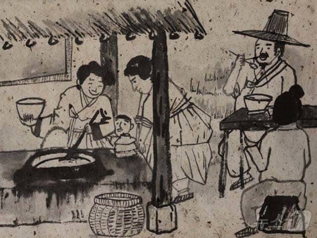 한국국학진흥원은 5일 7월을 맞아 '큰 더위[大暑], 내 몸을 지키는 방법'을 주제로 인문 감성 웹진 '담談' 통권 149호(2026년 7월호)를 발행했다. /사진은 선조들이 개장국 끊이는 모습/뉴스1