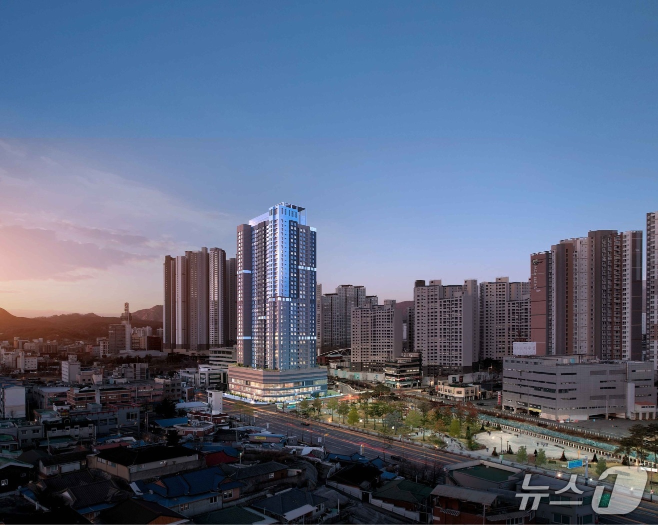 춘천 효자동 주상복합 신축공사.(동부건설 제공)