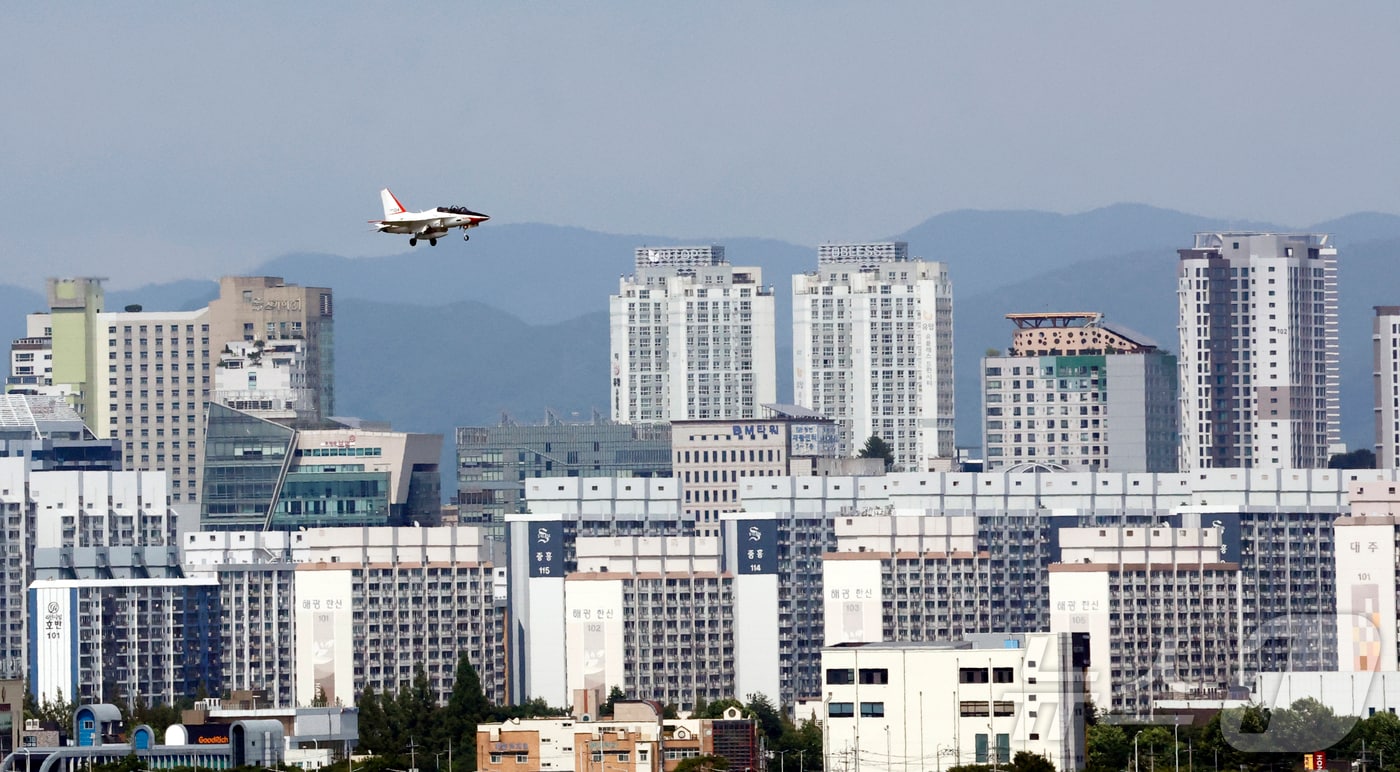 광주 군공항 전투기 훈련사진 ⓒ 뉴스1 김태성 기자