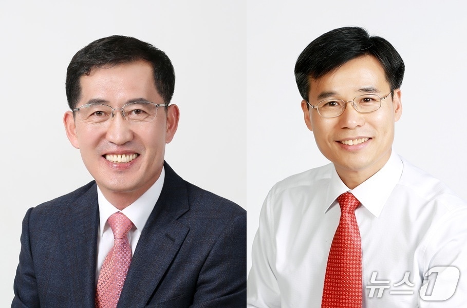 제10대 전북 정읍시의회 이복형 의장(왼쪽)과 정상섭 부의장(오른쪽).(정읍시의회 제공. 재판매 및 DB금지)/뉴스1