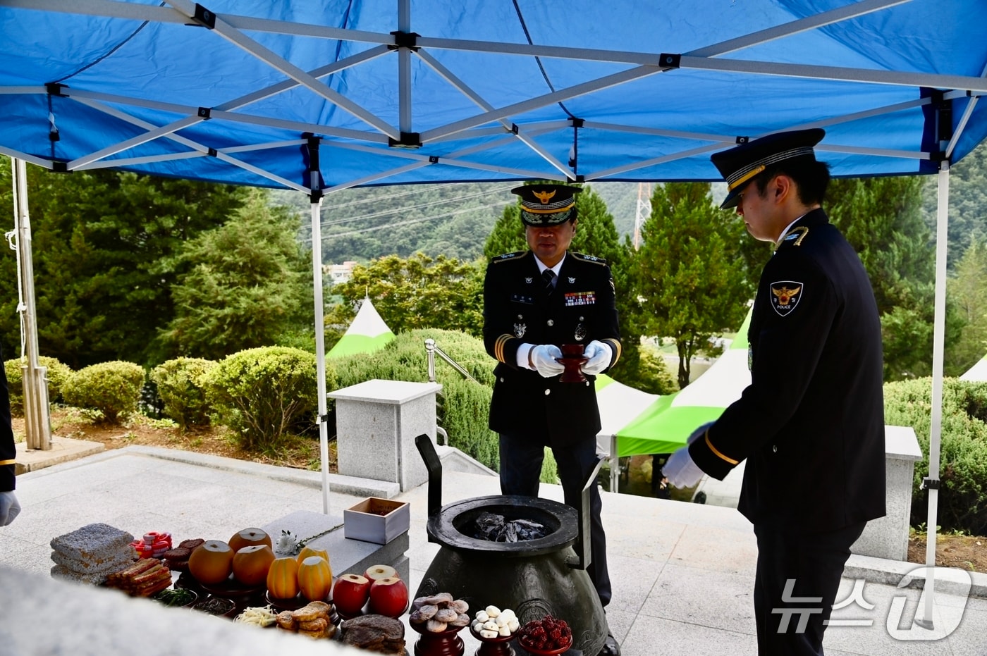 제76주년 영월 녹전전투 순국경찰관 추념제전.(강원경찰청 제공. 재판매 및 DB금지)/뉴스1