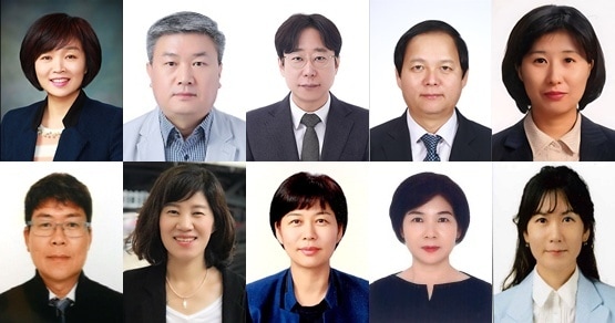 (첫줄 왼쪽부터) 임숙희, 장재영, 조문성, 강세권, 김은주 국장. (두번째 줄 왼쪽부터) 김인택, 김현옥, 노은영, 이성순, 이영숙 국장./뉴스1