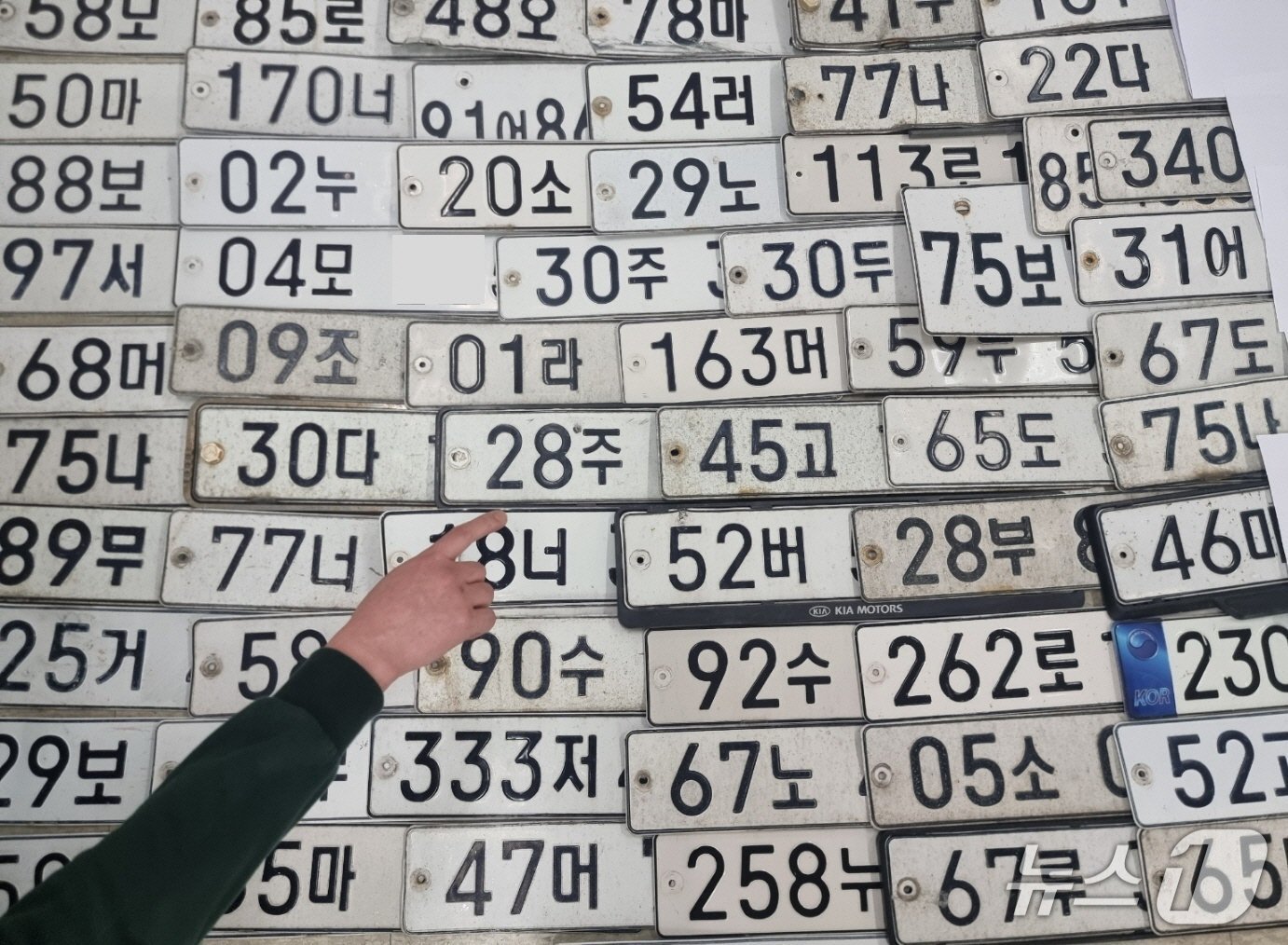 경기 수원시가 상반기 체납차를 대상으로 영치한 번호판. (수원시 제공. 재판매 및 DB 금지) 2026.7.9/뉴스1
