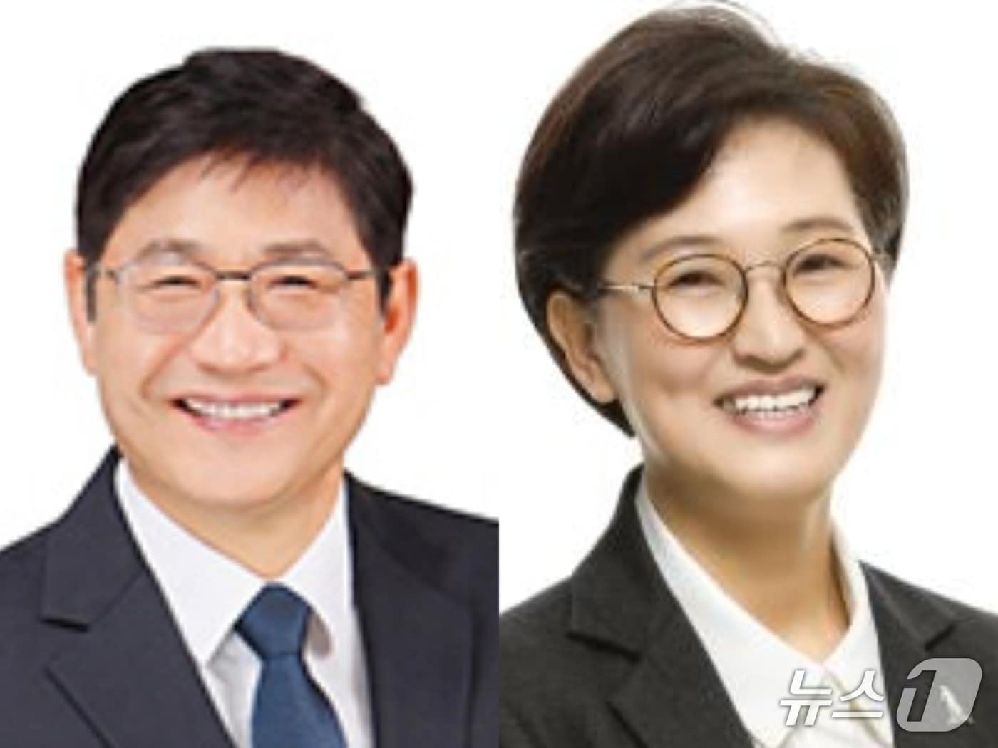 최용석 사천시의회 의장(왼쪽), 최양희 거제시의원.(사천·거제시의회 누리집 갈무리.)