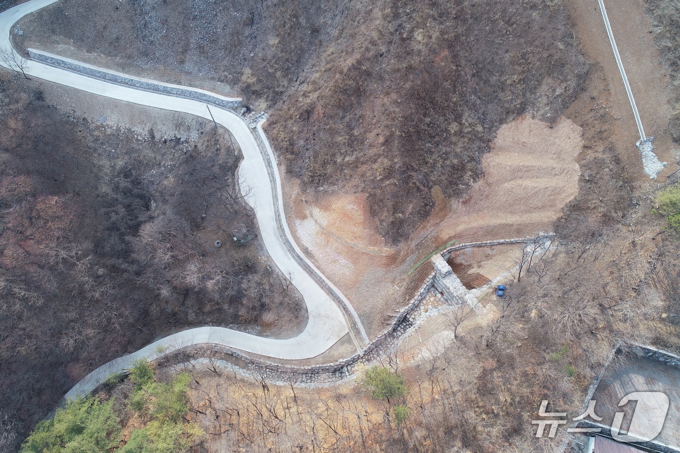 하동군 옥종면 두방재 일원 산림복구 현장(하동군 제공. 재판매 및 DB금지).
