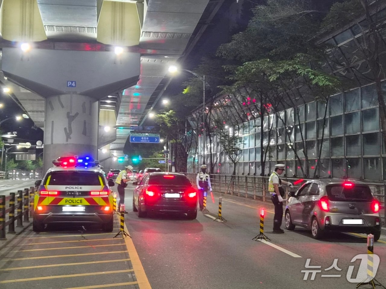 음주운전 단속 현장.(경기남부경찰청 제공)