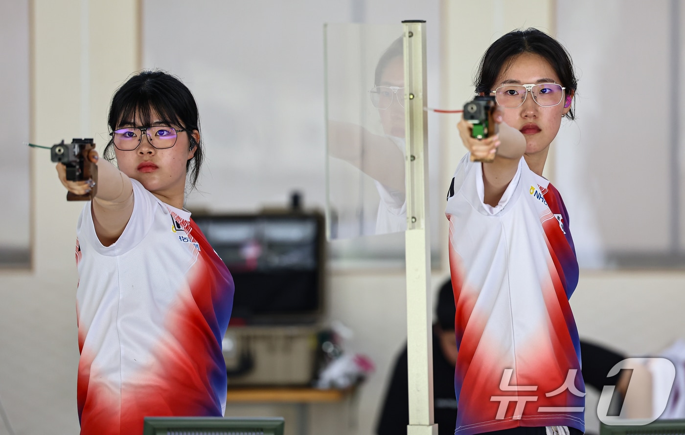양지인, 아시안게임 사격 여자 25m 권총 본선 첫날 1위…한국 단체전 선두