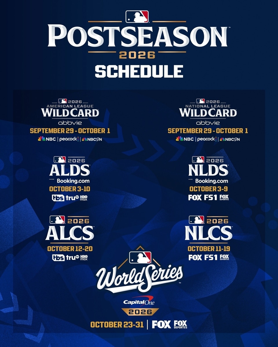 2026 메이저리그 포스트시즌 일정. (MLB SNS 캡처)
