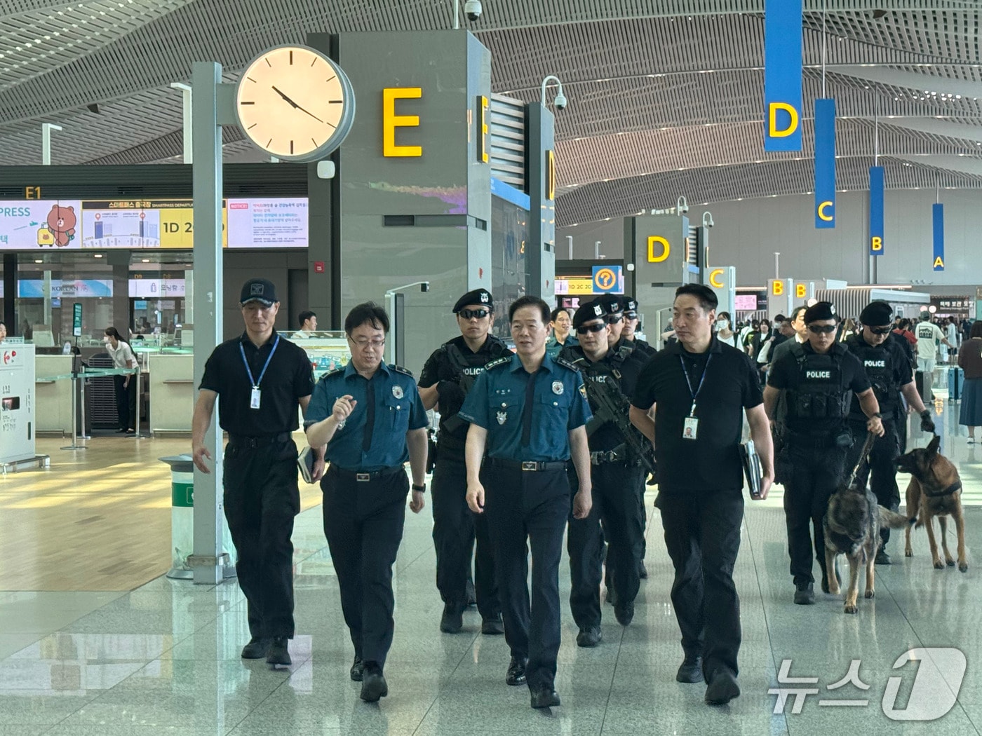 인천국제공항 현장 점검(인천경찰청 제공/뉴스1)