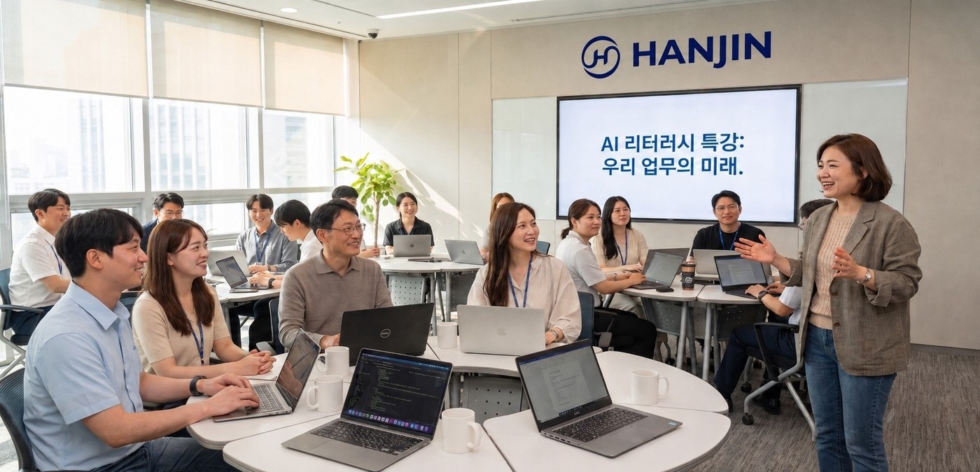 AI 교육 2300시간 넘겨…한진, 하반기 'AI 에이전트' 개발 강화