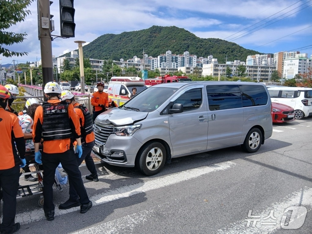 사고 현장 모습.(전북 소방 제공. 재판매 및 DB 금지)