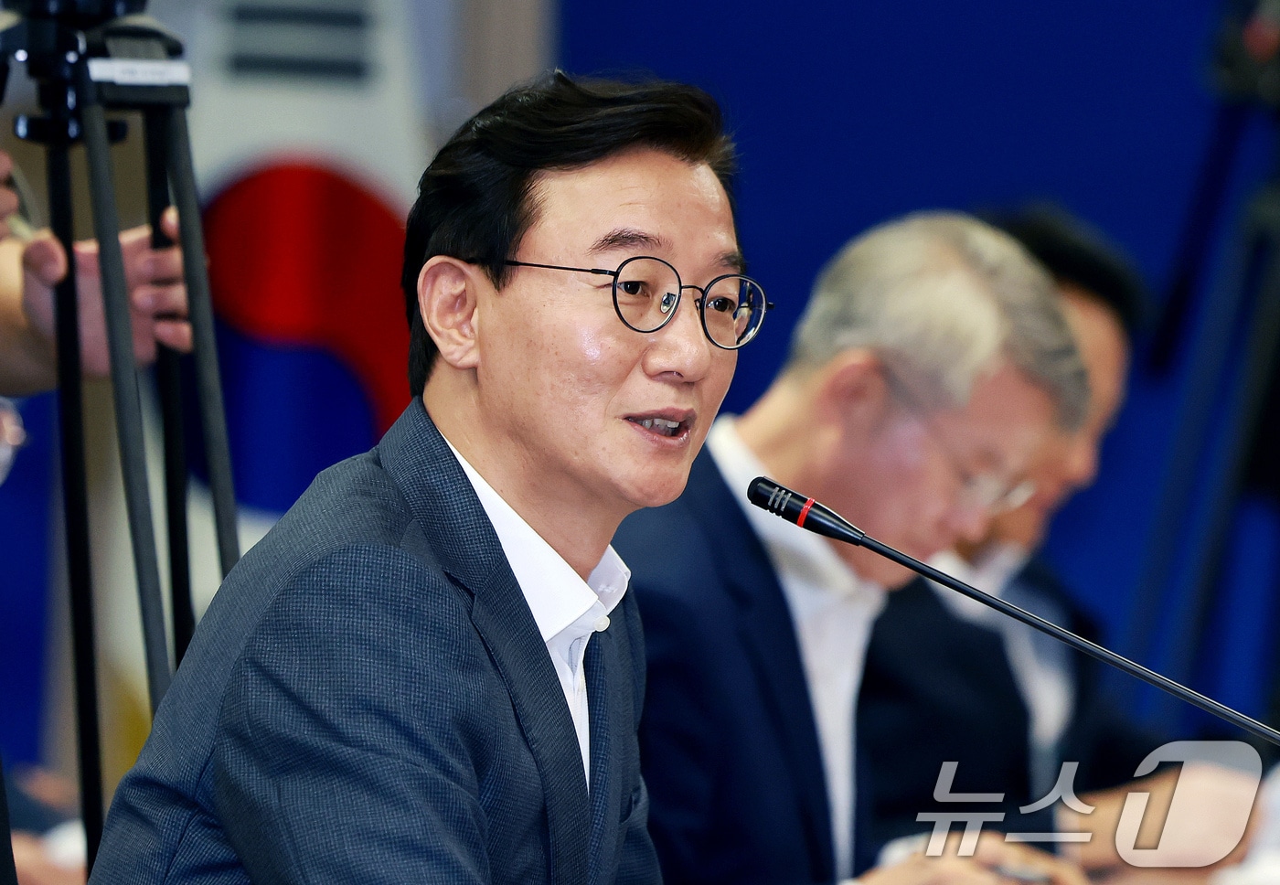 전재수 부산시장이 14일 서울 종로구 광화문빌딩에서 열린 제61차 대한민국시도지사협의회 정기총회에서 인사말을 하고 있다. 2026.8.14 ⓒ 뉴스1 이호윤 기자