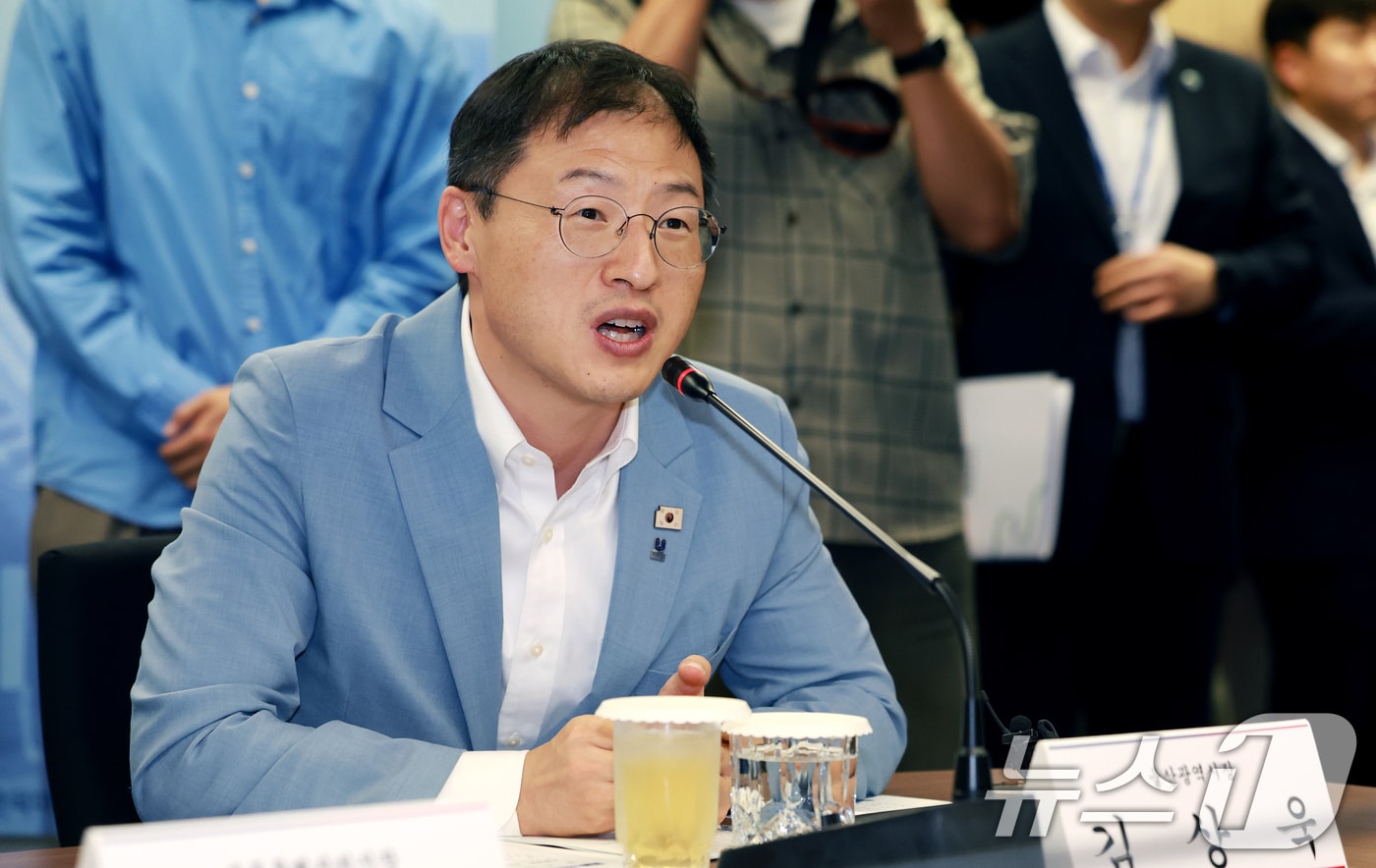 지난 8월 14일 서울 종로구 광화문빌딩에서 열린 제61차 대한민국시도지사협의회 정기총회에서 인사말을 하고 있는 김상욱 울산시장. 2026.8.14 ⓒ 뉴스1 이호윤 기자