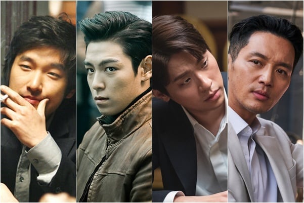 왼쪽부터 차례로 배우 조승우, 최승현, 박정민, 변요한/ '타짜' '타짜: 신의 손' '타짜: 원 아이드 잭' '타짜: 벨제붑의 노래' 스틸 컷