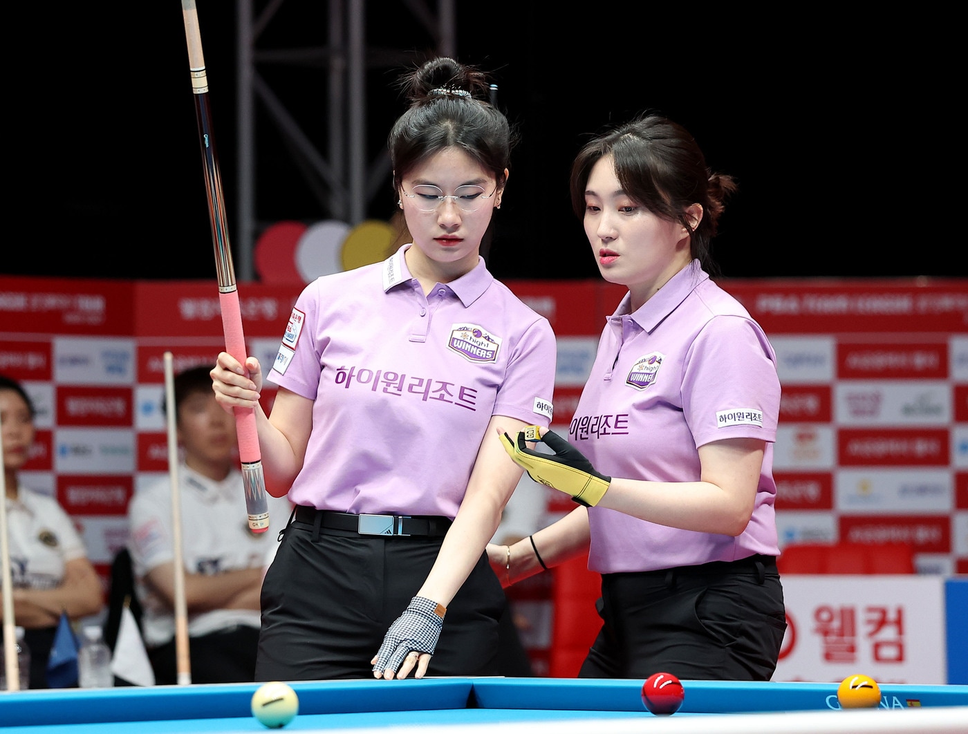 하이원리조트 이미래(왼쪽)와 강지은(PBA 제공)