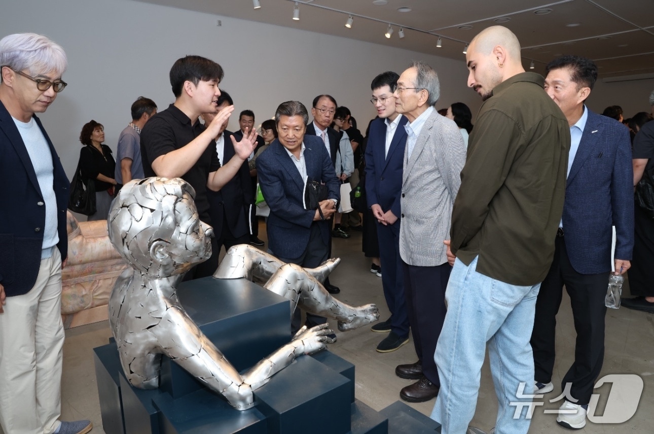 '2026 대교국제조형심포지엄' 작품 전시회.(대교 제공)