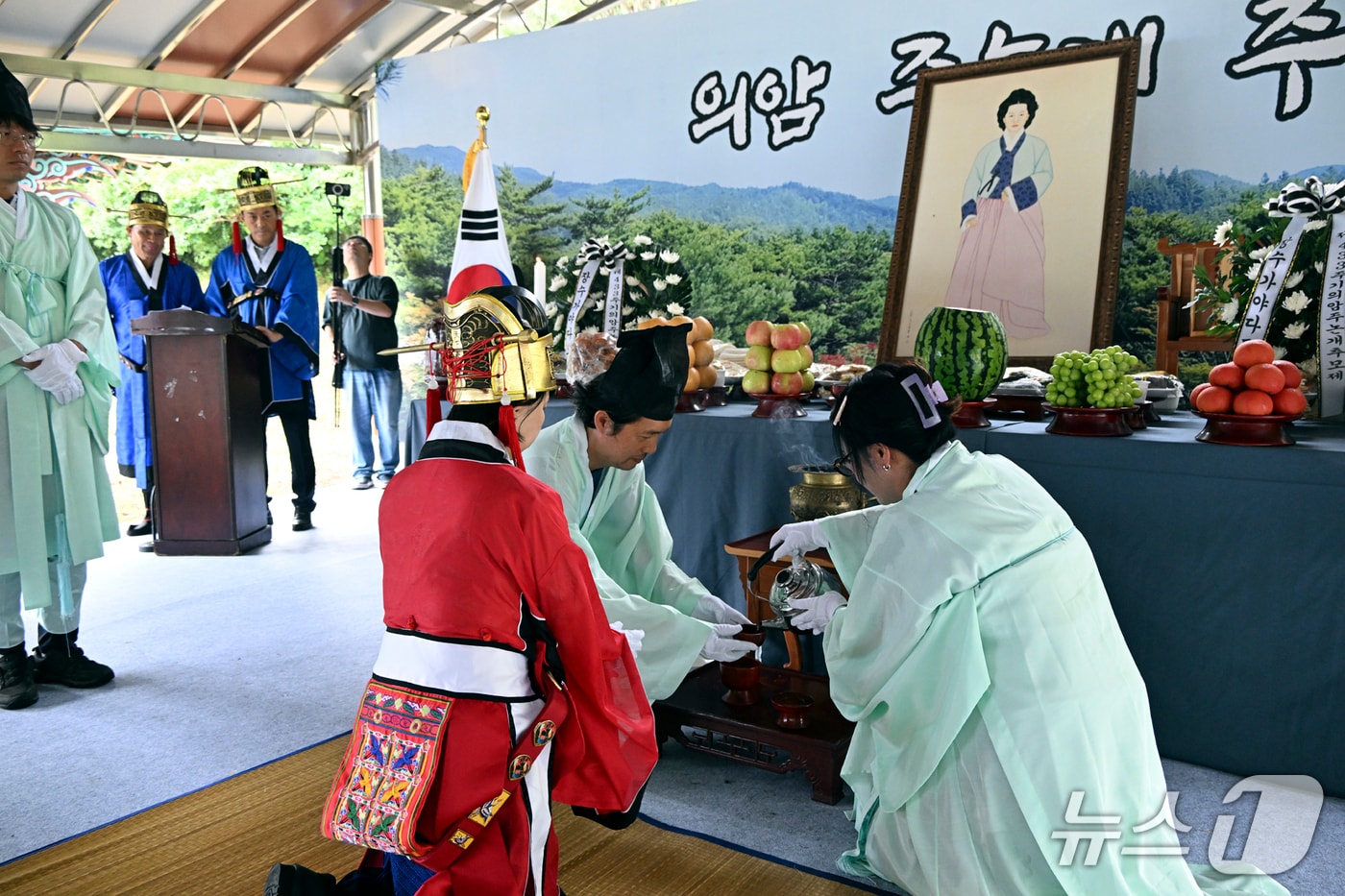 전북 장수군은 '제433주기 의암 주논개 추모제'를 거행했다고 20일 밝혔다.(장수군 제공. 재판매 및 DB금지)2026.8.20/뉴스1
