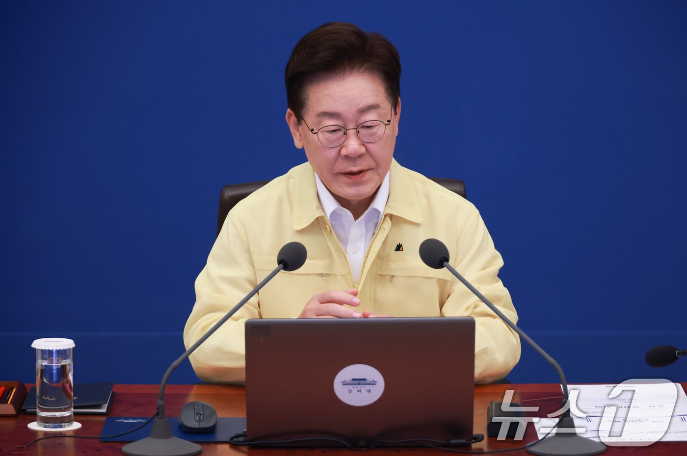 이재명 대통령이 20일 청와대에서 열린 수석보좌관회의에서 발언하고 있다. (청와대통신사진기자단) 2026.8.20 ⓒ 뉴스1 허경 기자