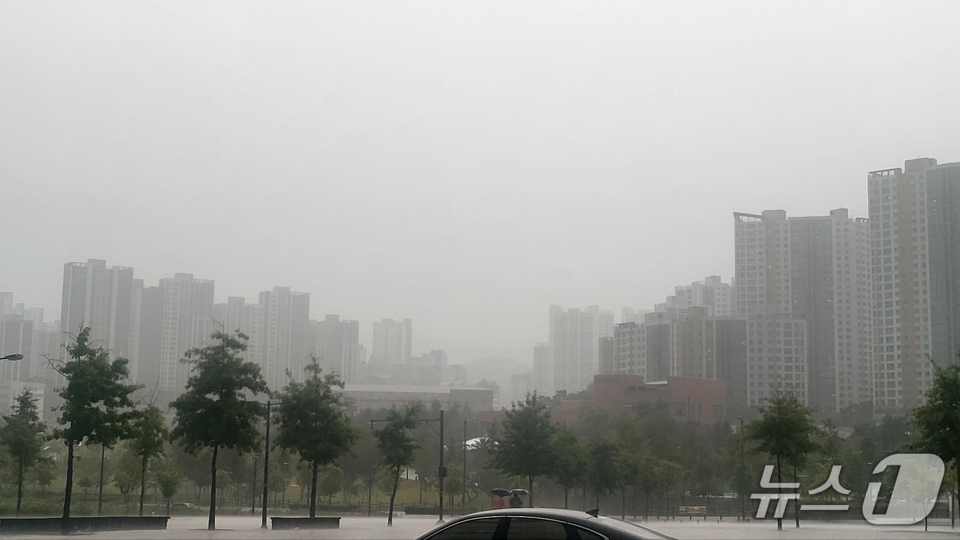 기사 이해를 돕기 위한 강원 원주기업도시의 비 날씨 자료 사진으로 기사 내용과 직접 관련 없음. (뉴스1 DB)