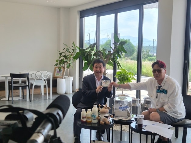증평투어패스 이용후기 이벤트 추첨 생방송 모습.(증평군 제공. 재판매 및 DB금지)