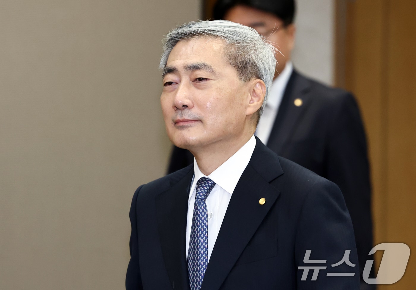 신현송 한국은행 총재가 27일 오전 서울 중구 한국은행에서 열린 금융통화위원회 회의에 참석하고 있다. 2026.8.27 ⓒ 뉴스1 최지환 기자