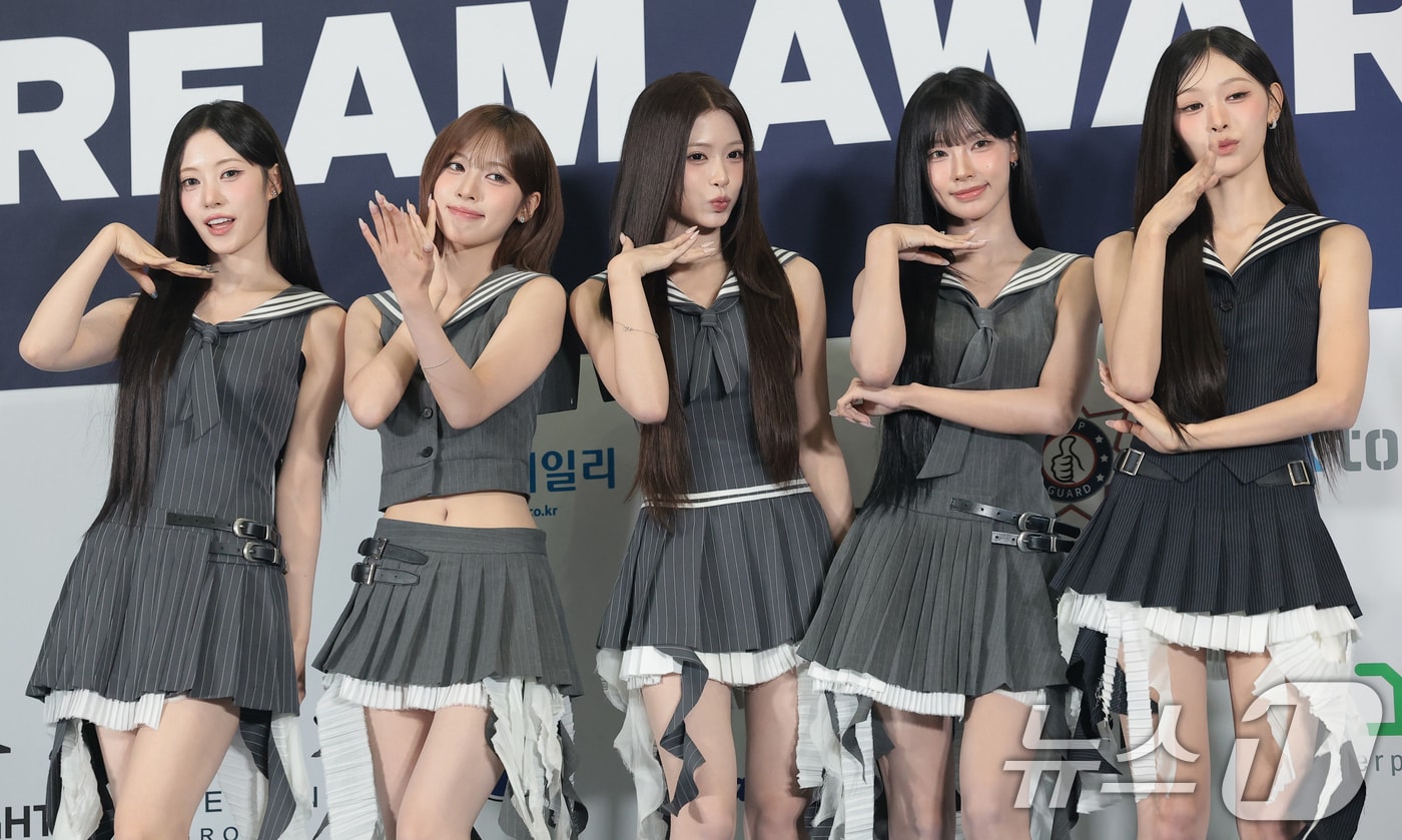 그룹 리센느 리브(왼쪽부터)와 메이, 제나, 원이, 미나미 ⓒ 뉴스1 권현진 기자